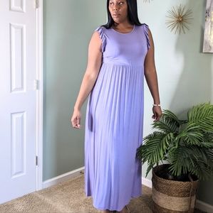 Sleeveless maxi dress (Lavender)